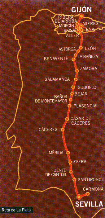 La Ruta de la Plata y el Camino de Santiago: Casas rurales, hostales, albergues y otros alojamientos