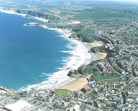 Las impresionantes playas en las afueras de Newquay